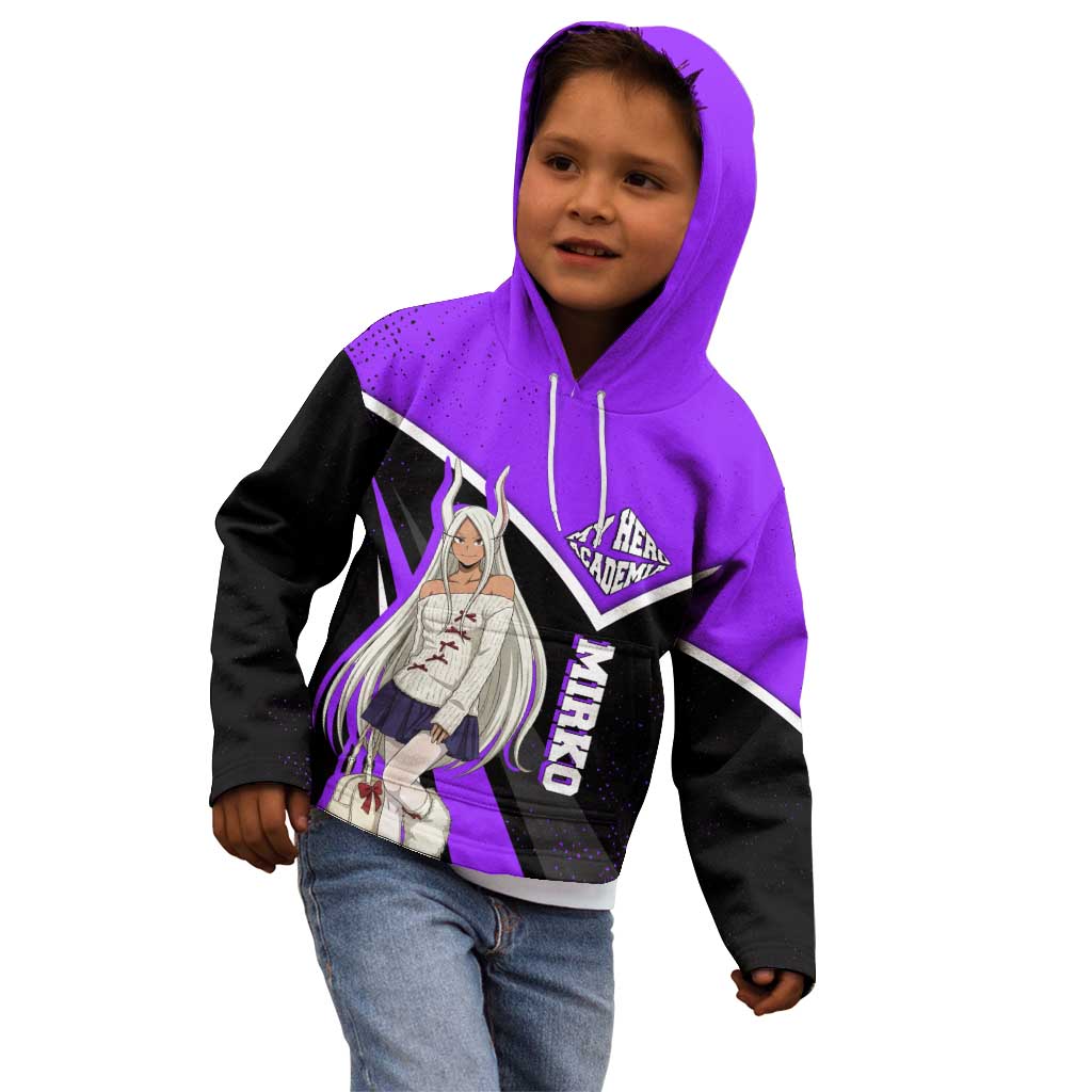 Mirko My Hero Academia Kid Hoodie Anime Grunge Splatter Graphic Style