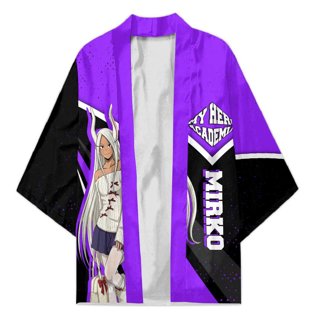 Mirko My Hero Academia Kimono Anime Grunge Splatter Graphic Style
