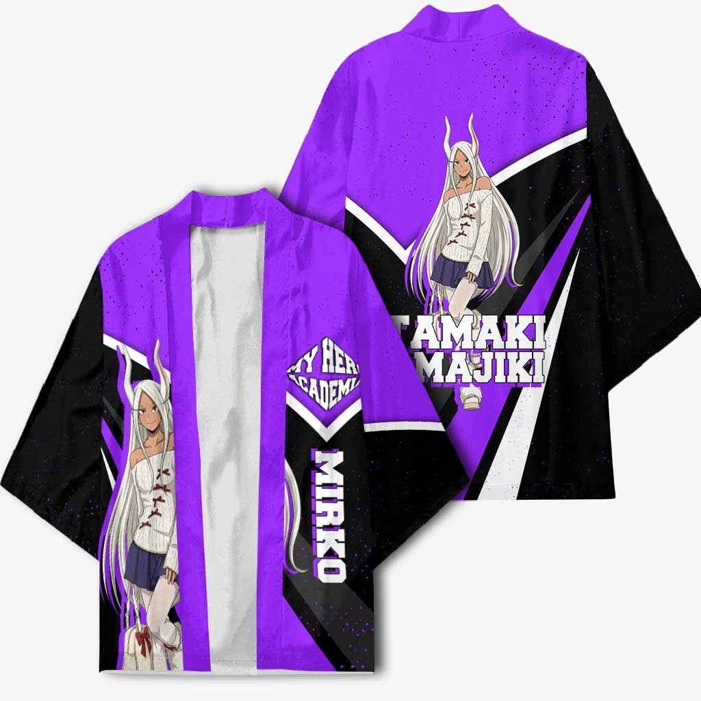 Mirko My Hero Academia Kimono Anime Grunge Splatter Graphic Style