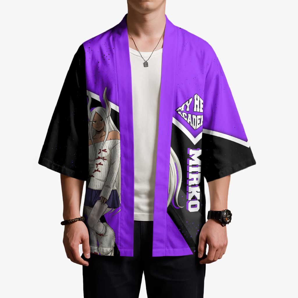 Mirko My Hero Academia Kimono Anime Grunge Splatter Graphic Style