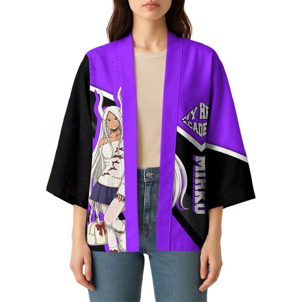 Mirko My Hero Academia Kimono Anime Grunge Splatter Graphic Style
