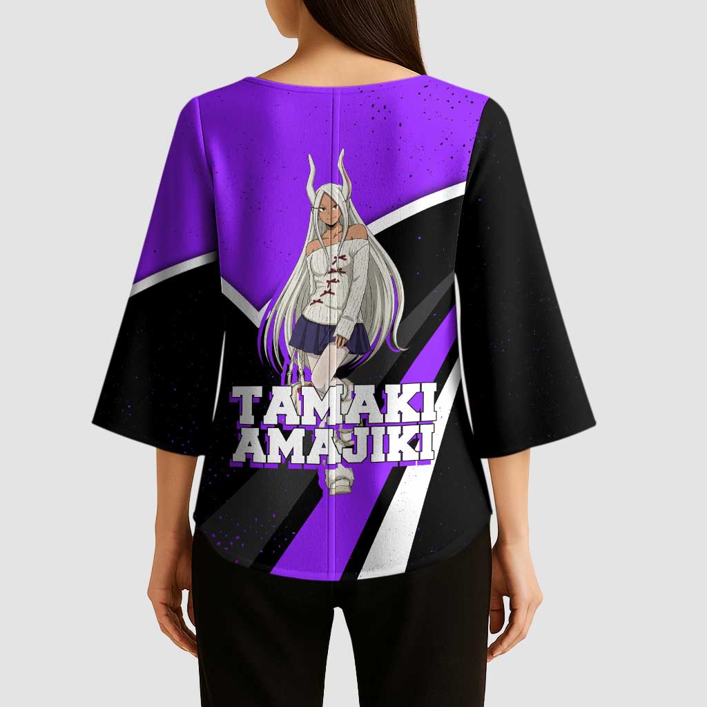 Mirko My Hero Academia Kimono Sleeve Blouse Anime Grunge Splatter Graphic Style