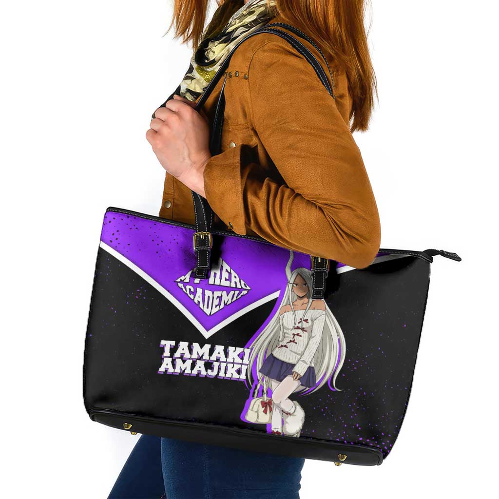 Mirko My Hero Academia Leather Tote Bag Anime Grunge Splatter Graphic Style