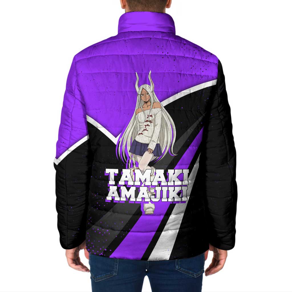 Mirko My Hero Academia Padded Jacket Anime Grunge Splatter Graphic Style