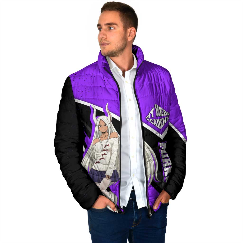 Mirko My Hero Academia Padded Jacket Anime Grunge Splatter Graphic Style
