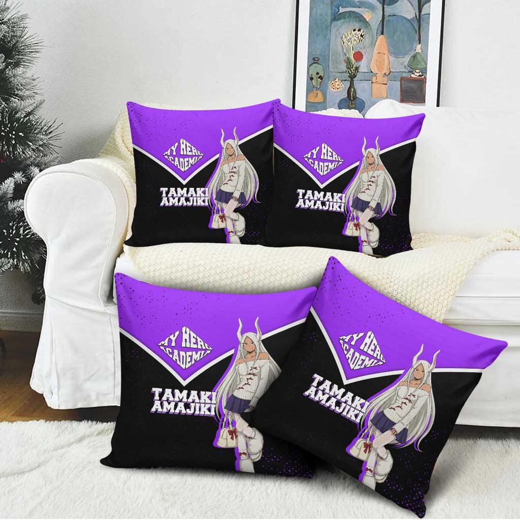 Mirko My Hero Academia Pillow Cover Anime Grunge Splatter Graphic Style