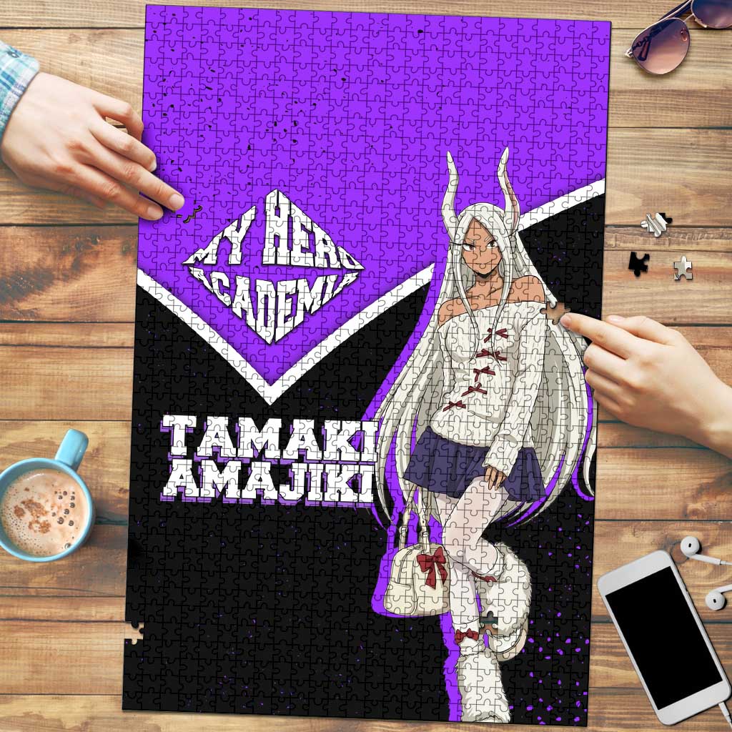 Mirko My Hero Academia Puzzle Anime Grunge Splatter Graphic Style