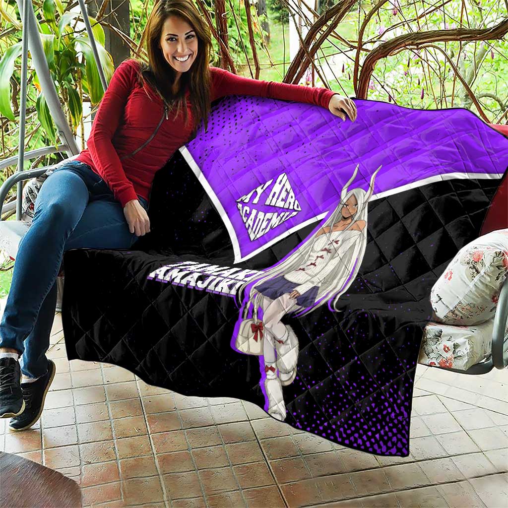 Mirko My Hero Academia Quilt Anime Grunge Splatter Graphic Style