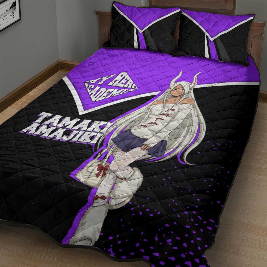 Mirko My Hero Academia Quilt Bed Set Anime Grunge Splatter Graphic Style