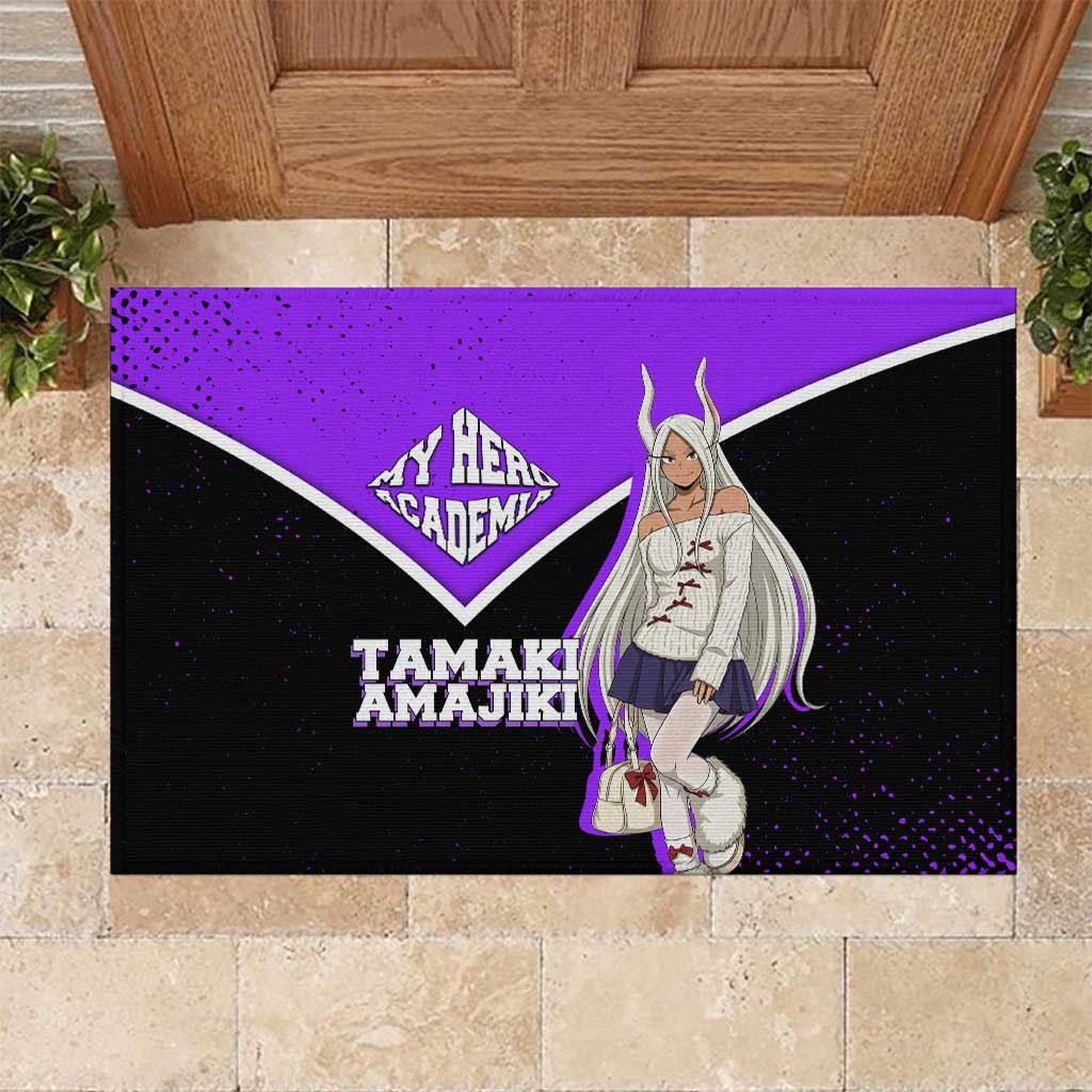 Mirko My Hero Academia Rubber Doormat Anime Grunge Splatter Graphic Style