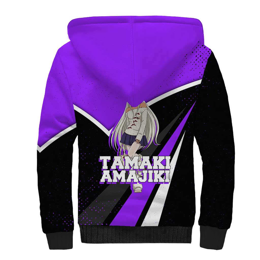 Mirko My Hero Academia Sherpa Hoodie Anime Grunge Splatter Graphic Style