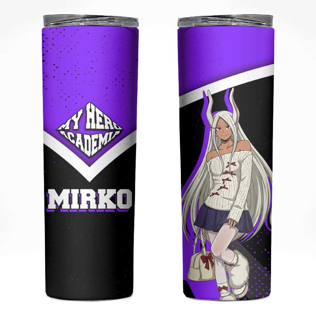 Mirko My Hero Academia Skinny Tumbler Anime Grunge Splatter Graphic Style