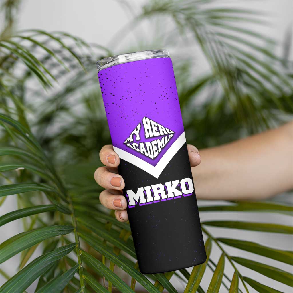 Mirko My Hero Academia Skinny Tumbler Anime Grunge Splatter Graphic Style