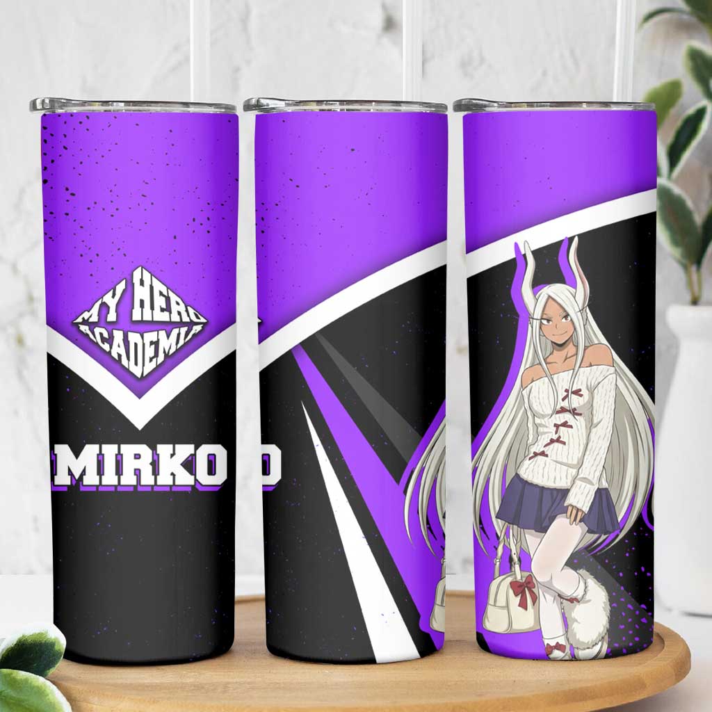 Mirko My Hero Academia Skinny Tumbler Anime Grunge Splatter Graphic Style