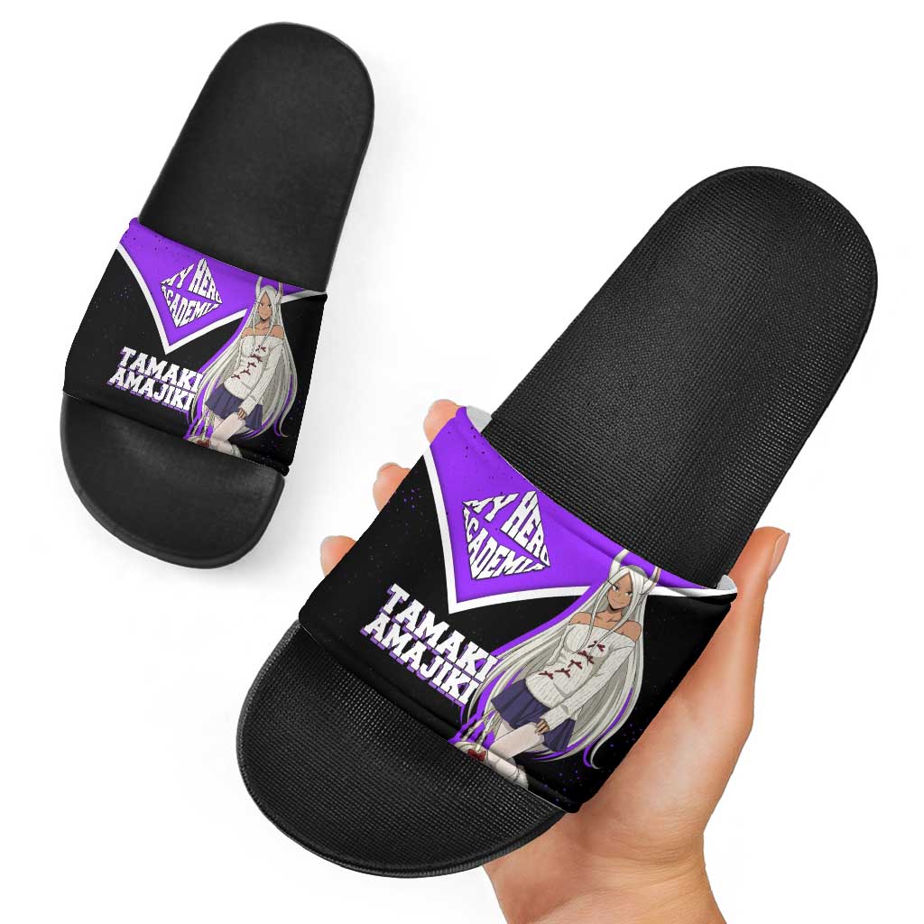 Mirko My Hero Academia Slide Sandals Anime Grunge Splatter Graphic Style