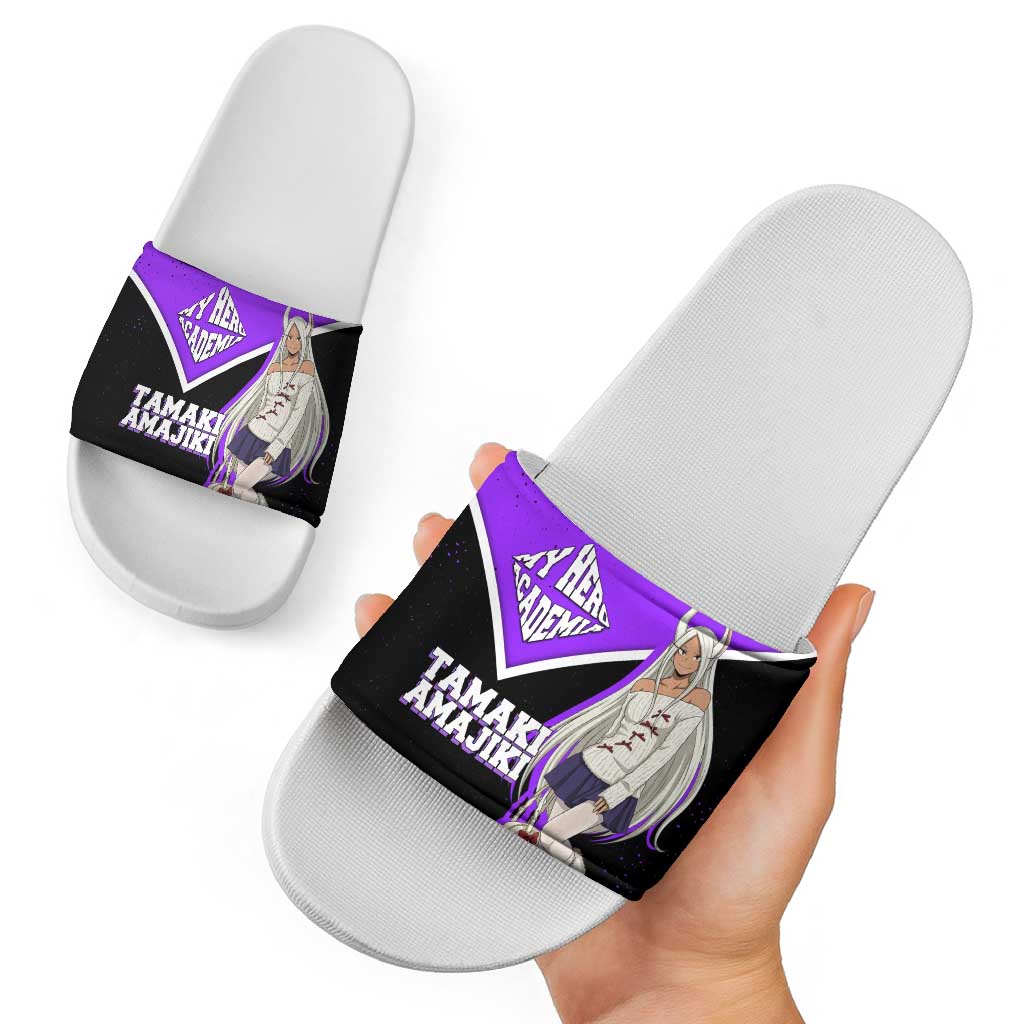 Mirko My Hero Academia Slide Sandals Anime Grunge Splatter Graphic Style