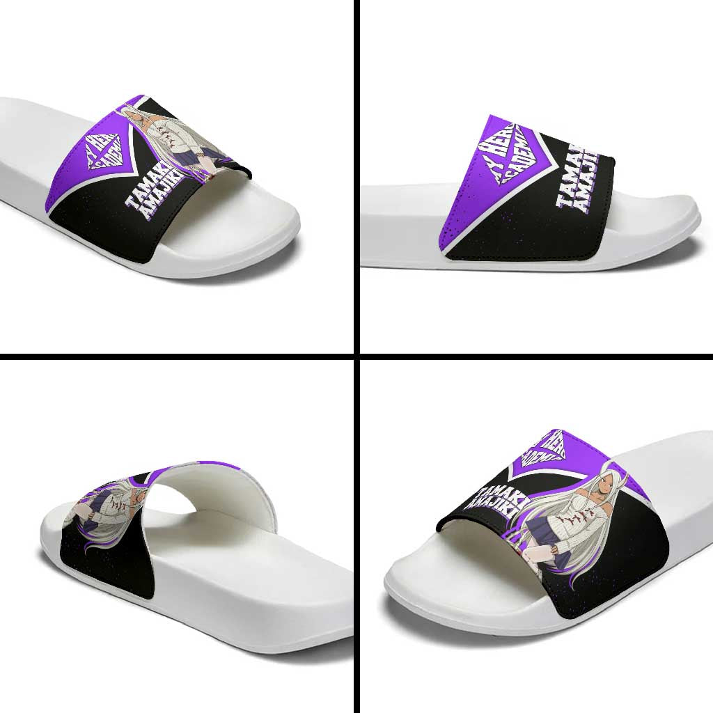 Mirko My Hero Academia Slide Sandals Anime Grunge Splatter Graphic Style