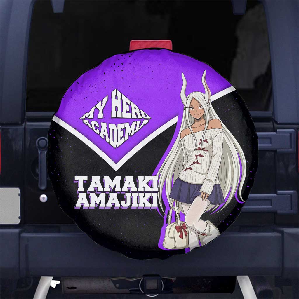 Mirko My Hero Academia Spare Tire Cover Anime Grunge Splatter Graphic Style