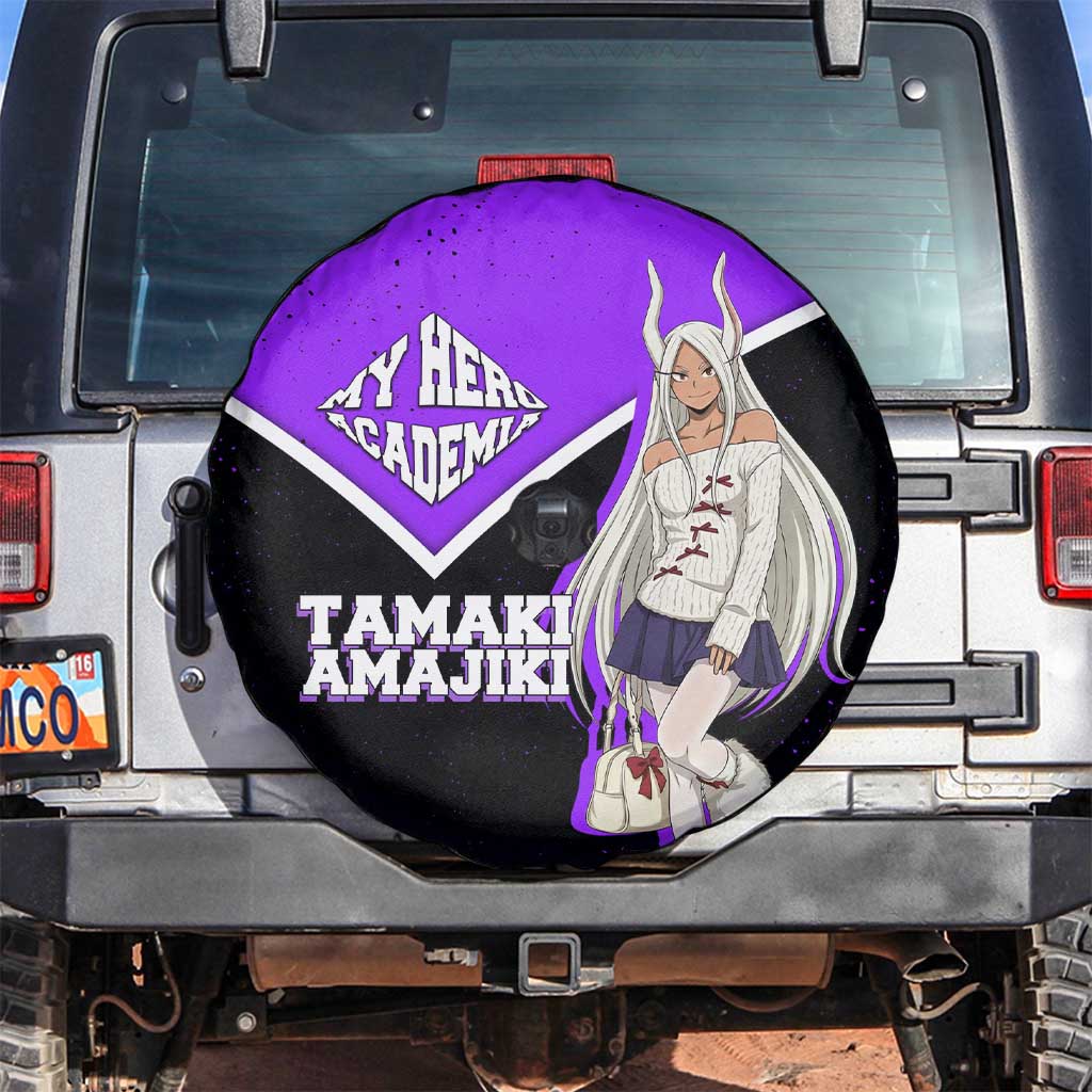 Mirko My Hero Academia Spare Tire Cover Anime Grunge Splatter Graphic Style