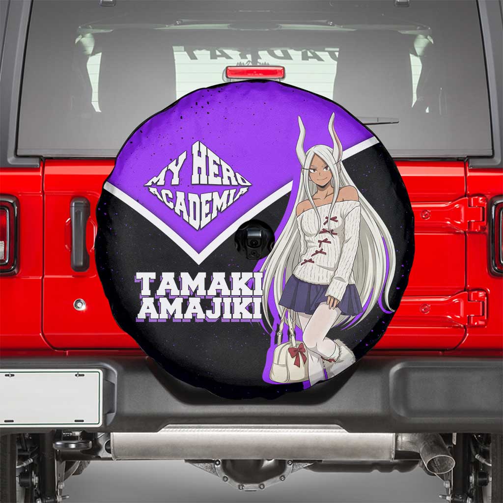Mirko My Hero Academia Spare Tire Cover Anime Grunge Splatter Graphic Style