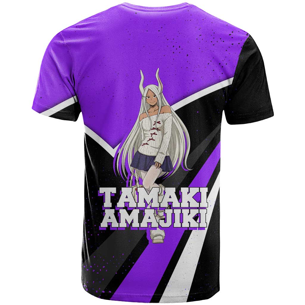 Mirko My Hero Academia T Shirt Anime Grunge Splatter Graphic Style