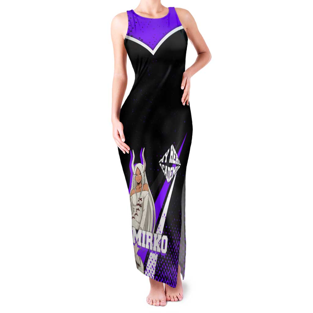 Mirko My Hero Academia Tank Maxi Dress Anime Grunge Splatter Graphic Style