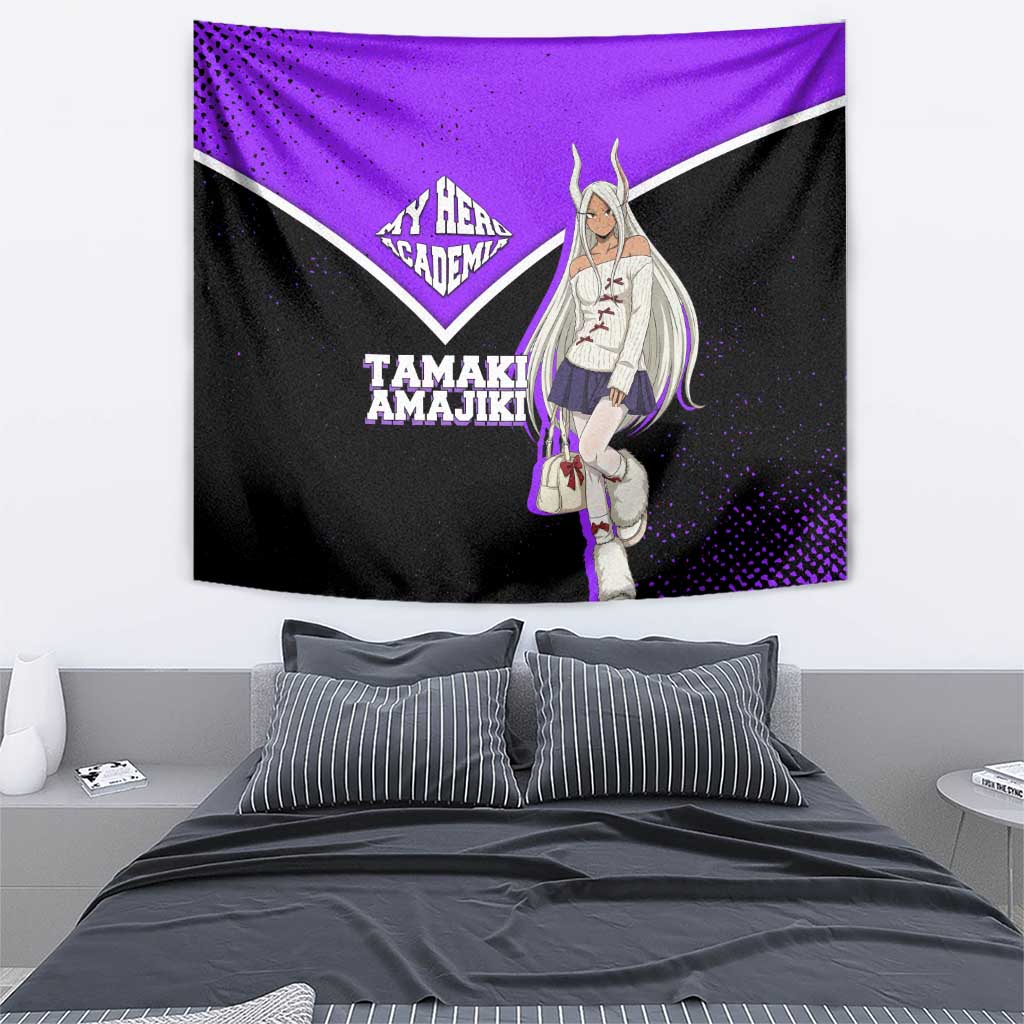 Mirko My Hero Academia Tapestry Anime Grunge Splatter Graphic Style