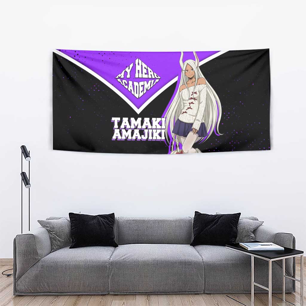Mirko My Hero Academia Tapestry Anime Grunge Splatter Graphic Style
