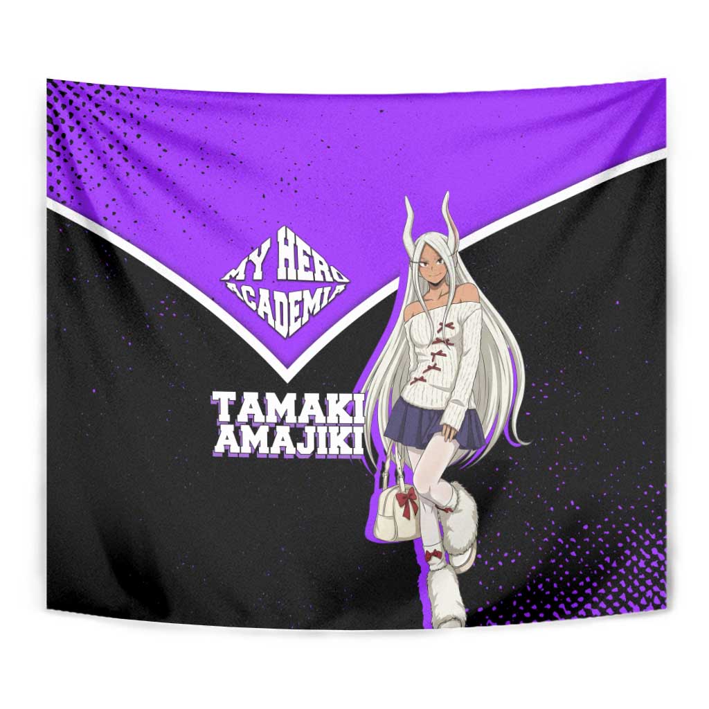 Mirko My Hero Academia Tapestry Anime Grunge Splatter Graphic Style