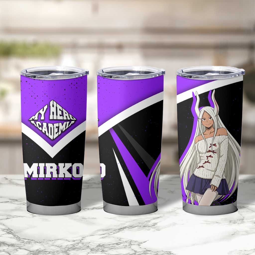 Mirko My Hero Academia Tumbler Cup Anime Grunge Splatter Graphic Style