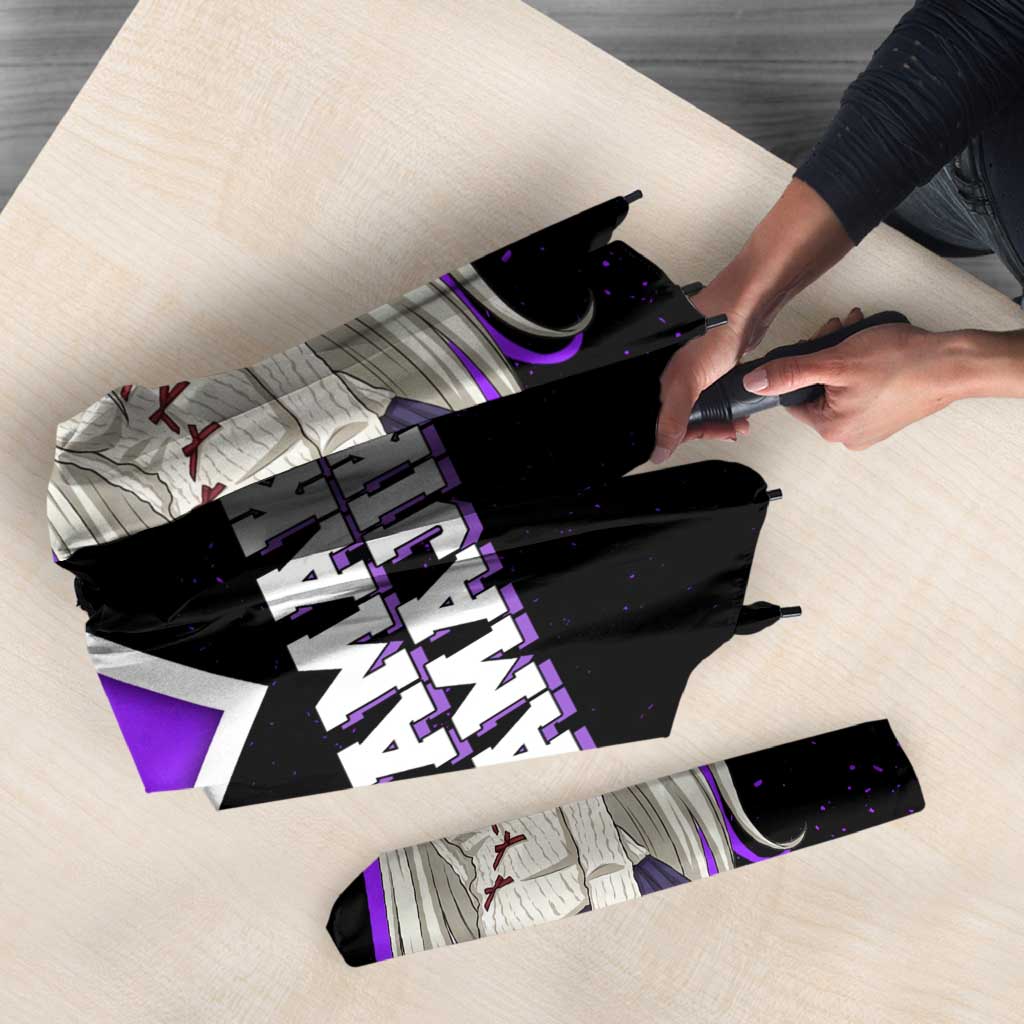 Mirko My Hero Academia Umbrella Anime Grunge Splatter Graphic Style