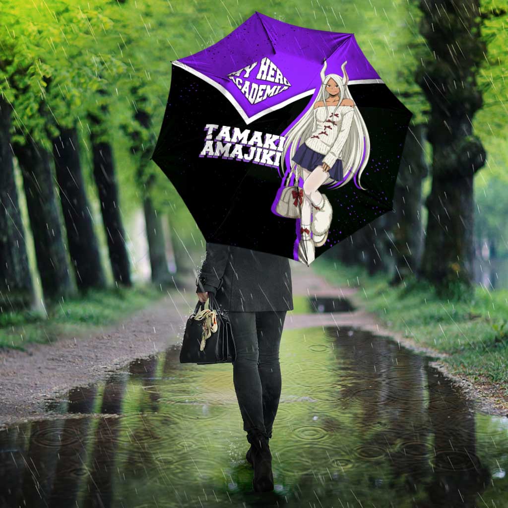 Mirko My Hero Academia Umbrella Anime Grunge Splatter Graphic Style