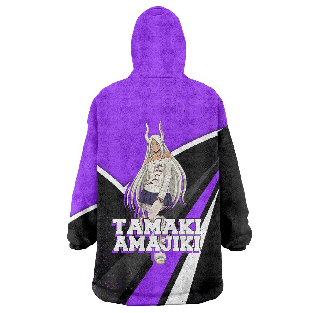 Mirko My Hero Academia Wearable Blanket Hoodie Anime Grunge Splatter Graphic Style