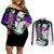 Ulquiorra Schiffer Couples Matching Off Shoulder Short Dress and Long Sleeve Button Shirt Bleach