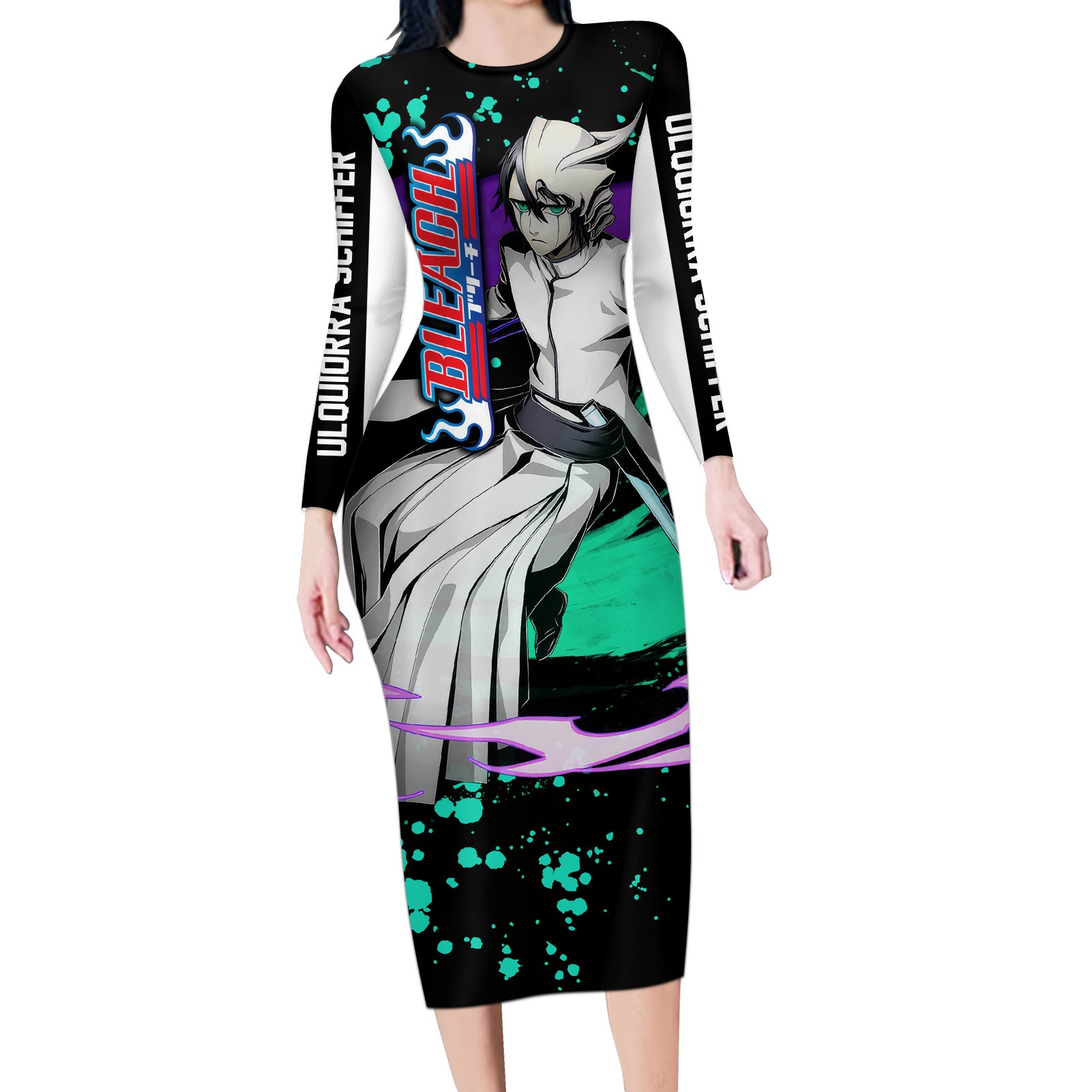 Ulquiorra Schiffer Long Sleeve Bodycon Dress Bleach