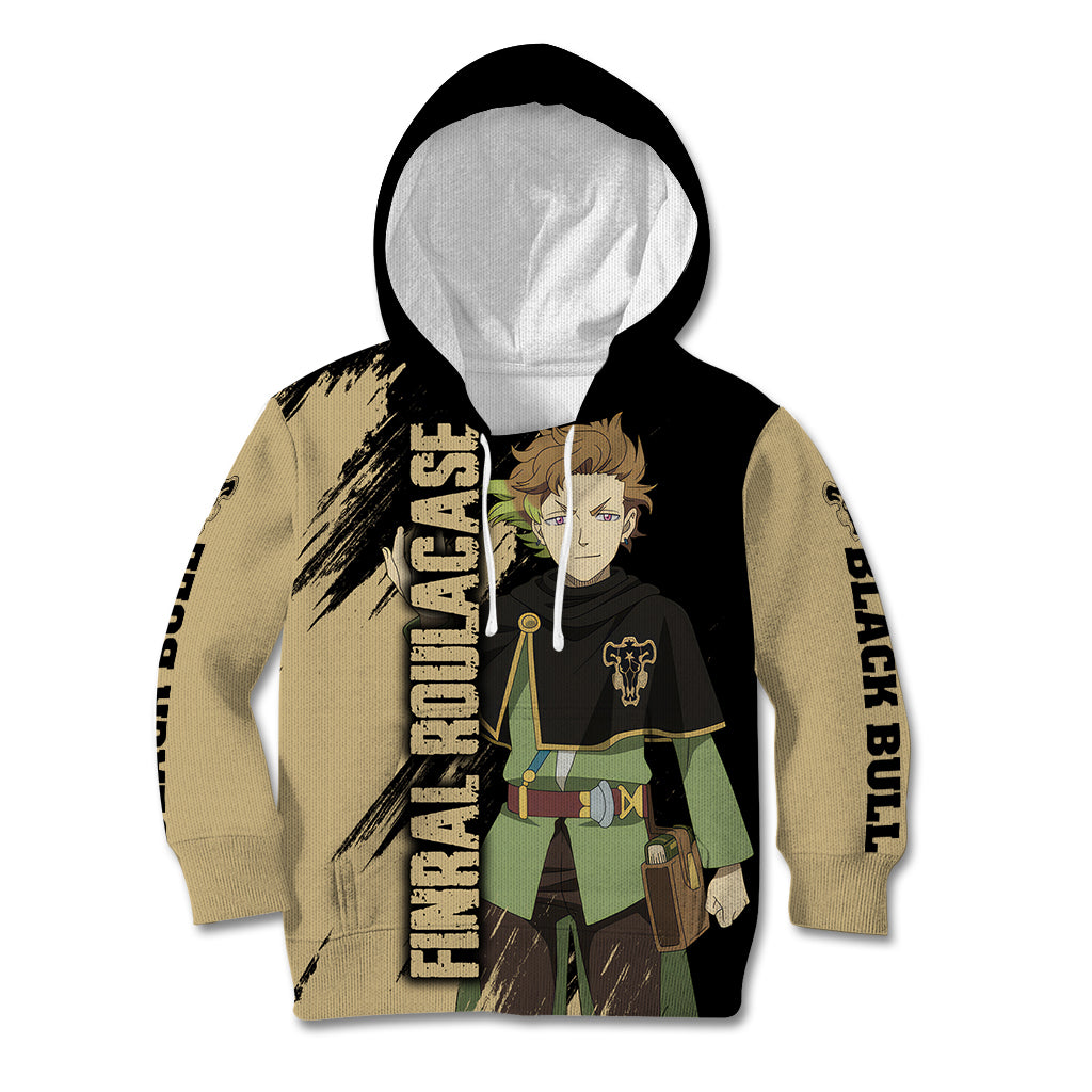 Black Bull Finral Roulacase Kid Hoodie Black Clover Anime