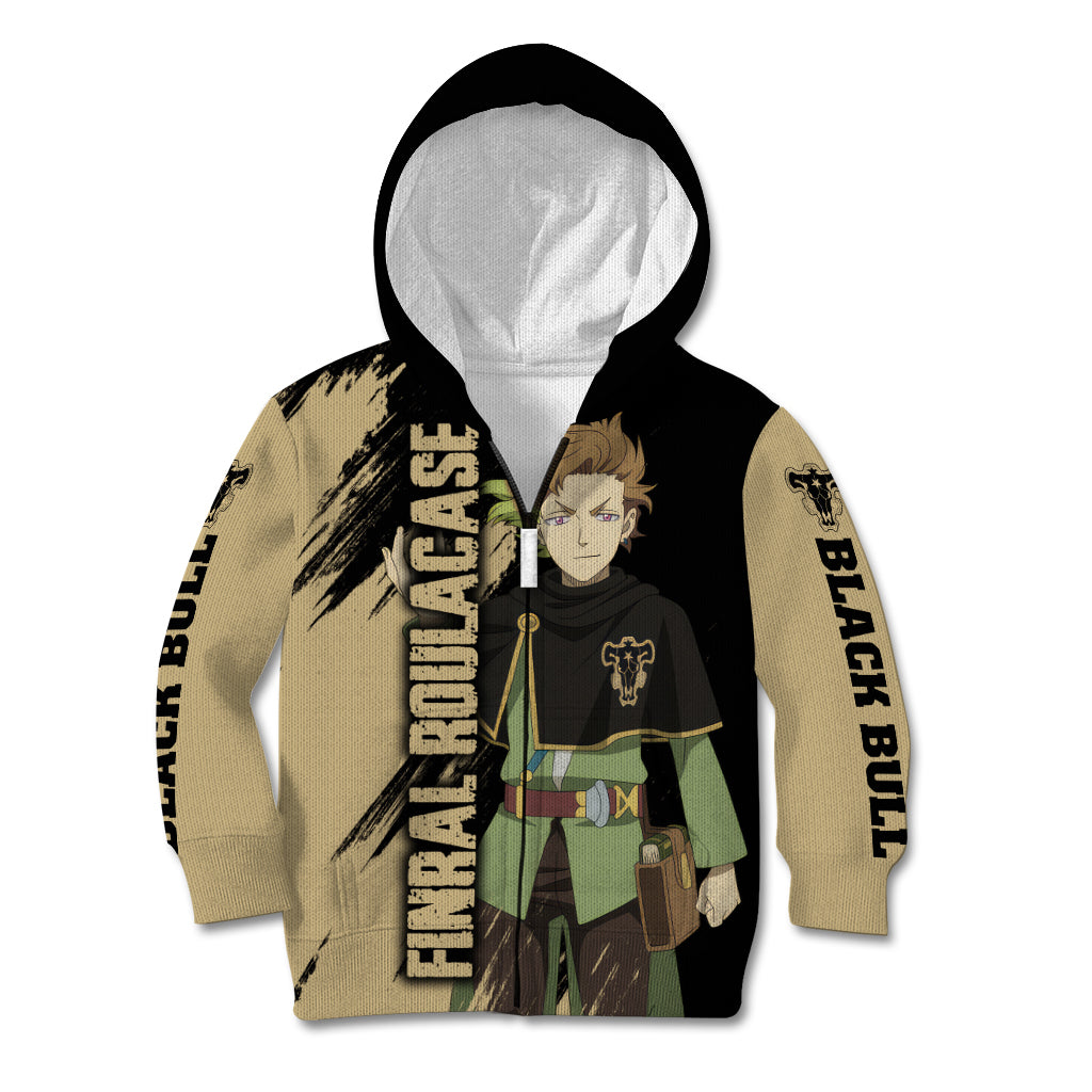 Black Bull Finral Roulacase Kid Hoodie Black Clover Anime