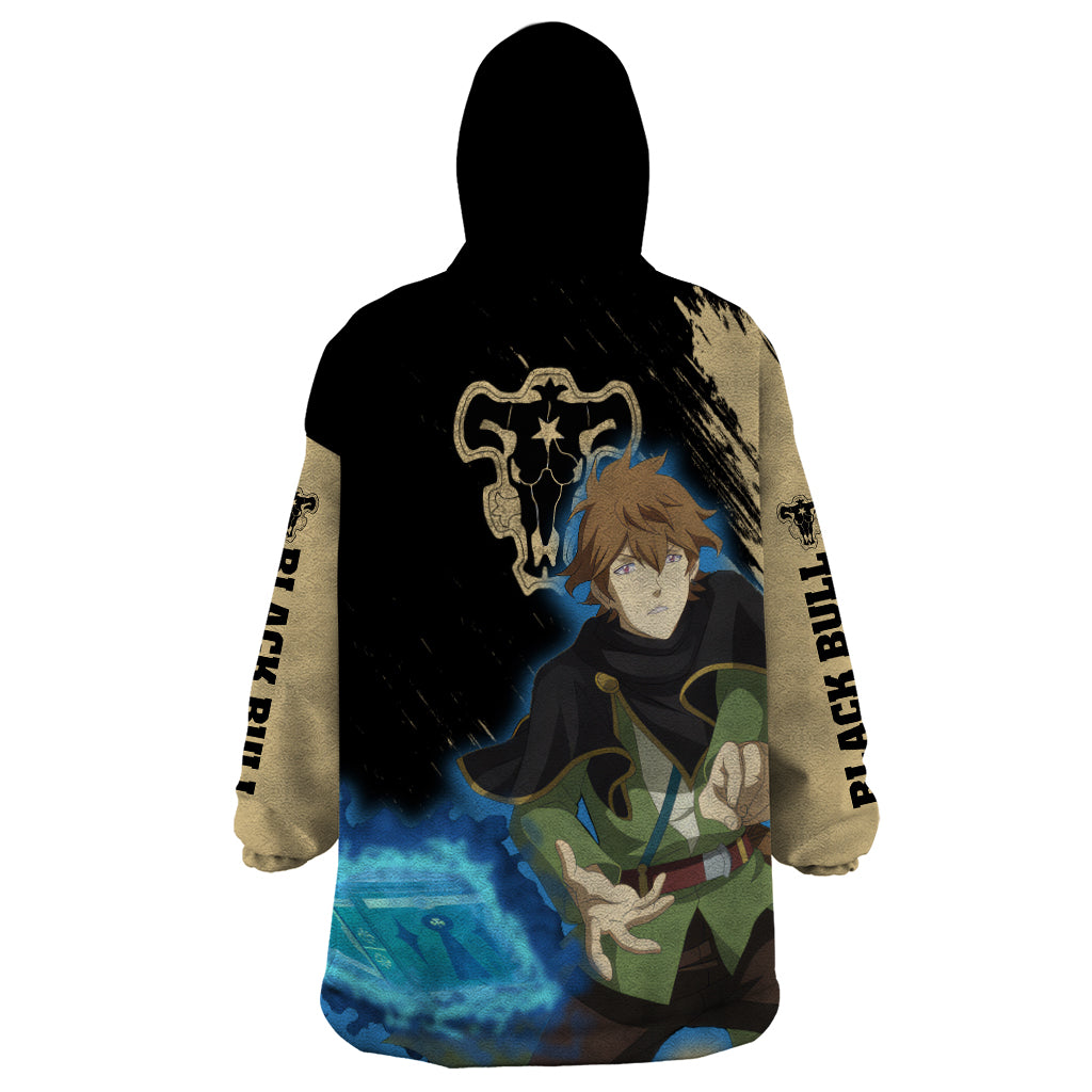 Black Bull Finral Roulacase Wearable Blanket Hoodie Black Clover Anime
