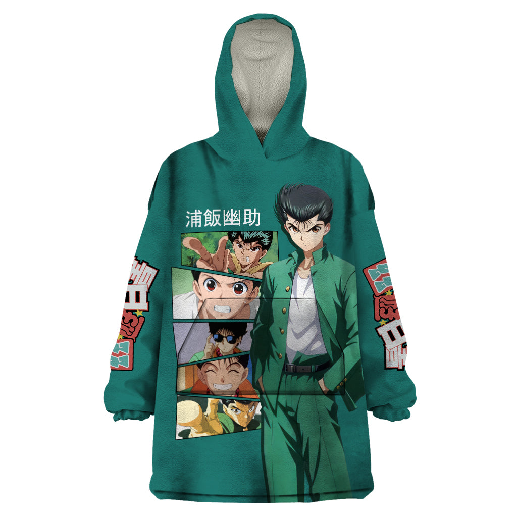 Yusuke Urameshi Wearable Blanket Hoodie Yu Yu Hakusho Anime