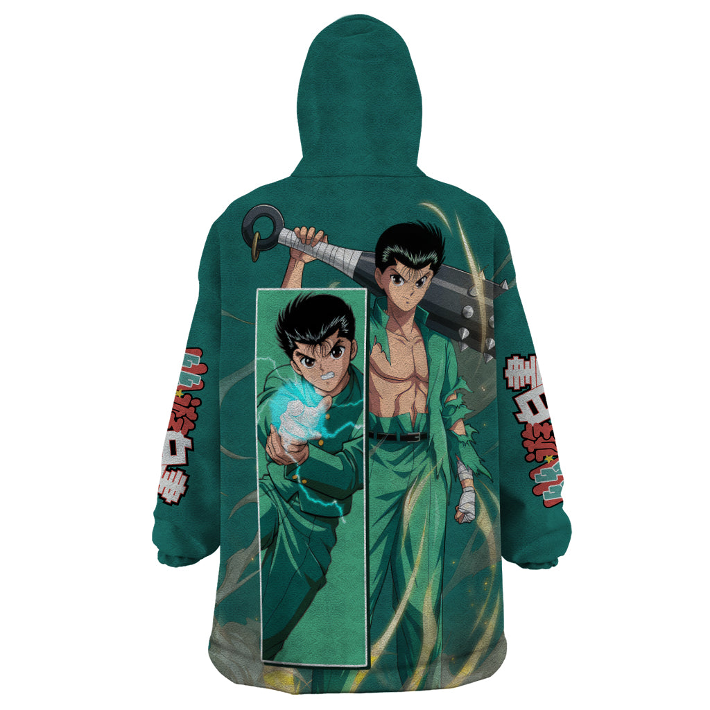 Yusuke Urameshi Wearable Blanket Hoodie Yu Yu Hakusho Anime