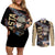 Black Bull Asta Couples Matching Off Shoulder Short Dress and Long Sleeve Button Shirt Black Clover Anime
