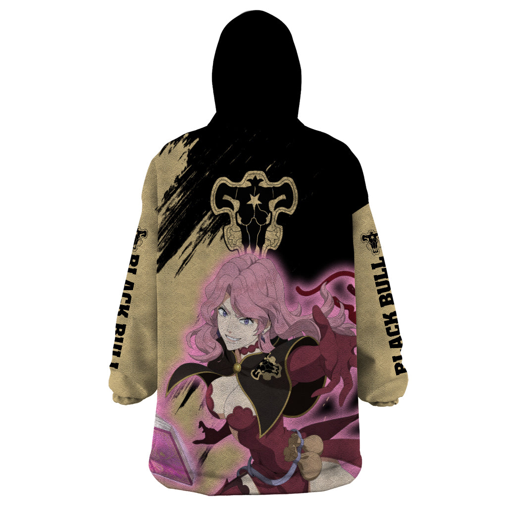 Black Bull Vanessa Wearable Blanket Hoodie Black Clover Anime