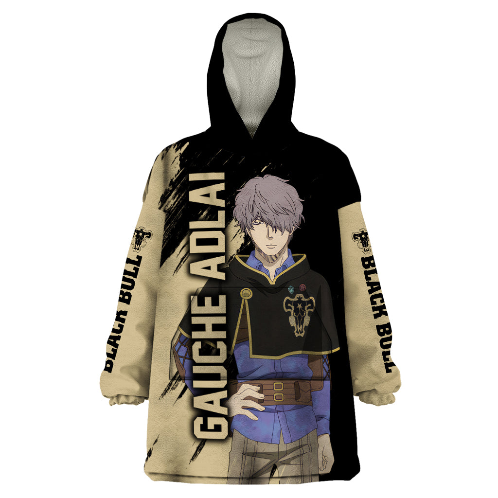 Black Bull Gauche Adlai Wearable Blanket Hoodie Black Clover Anime