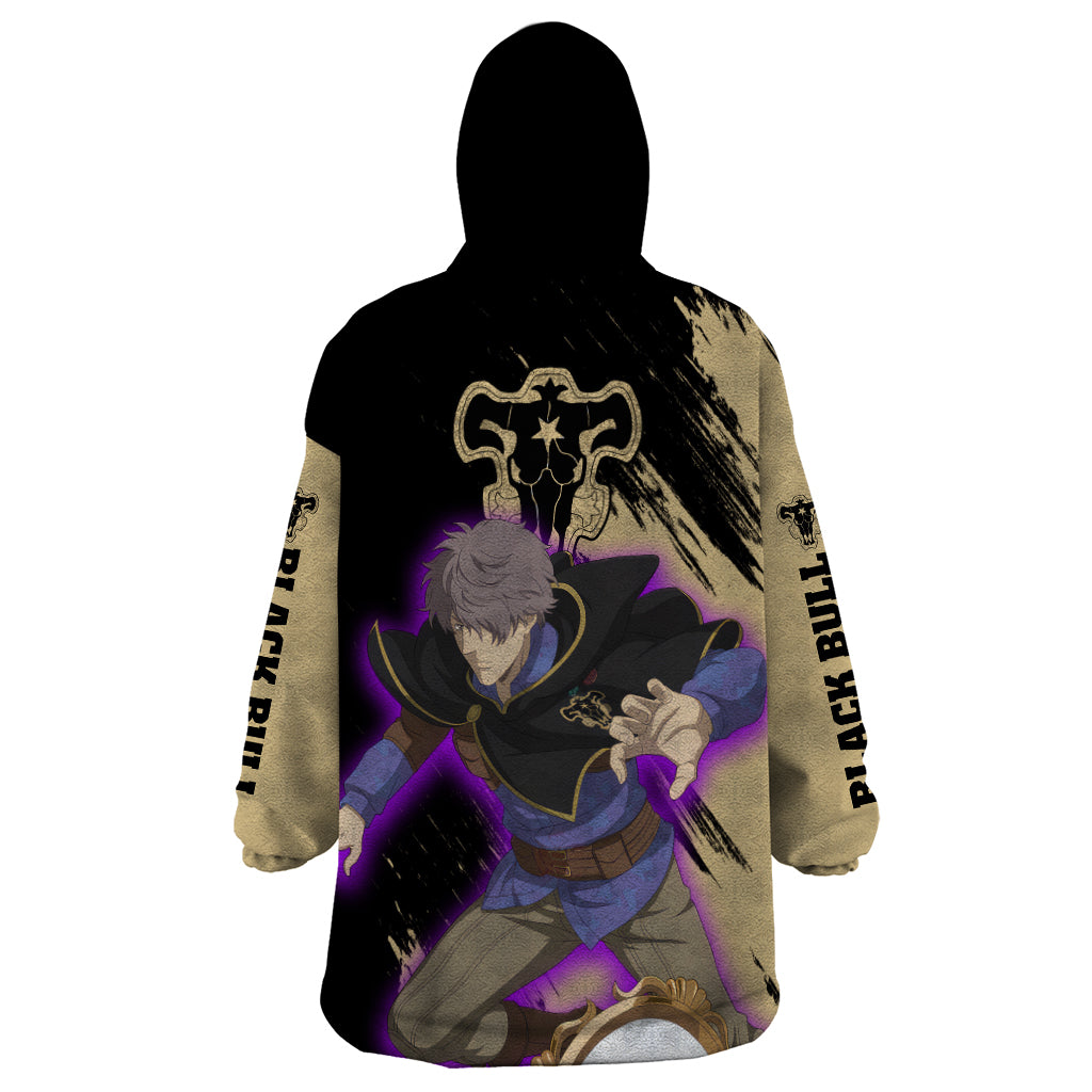 Black Bull Gauche Adlai Wearable Blanket Hoodie Black Clover Anime