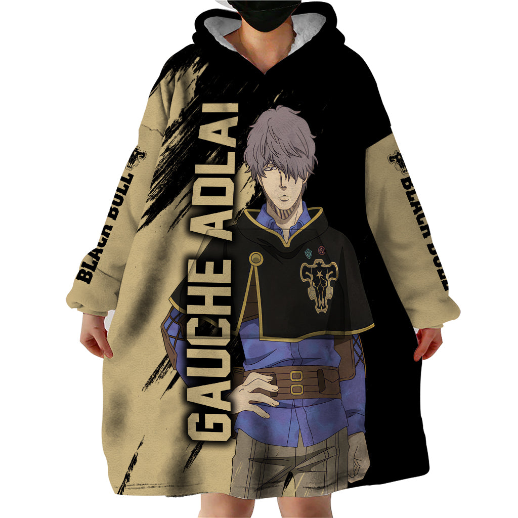 Black Bull Gauche Adlai Wearable Blanket Hoodie Black Clover Anime