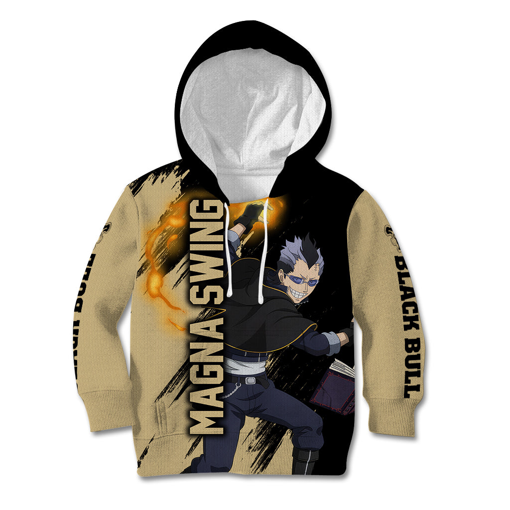 Black Bull Magna Swing Kid Hoodie Black Clover Anime