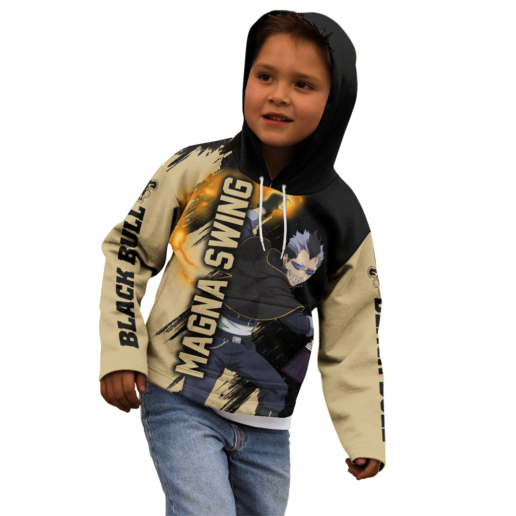 Black Bull Magna Swing Kid Hoodie Black Clover Anime
