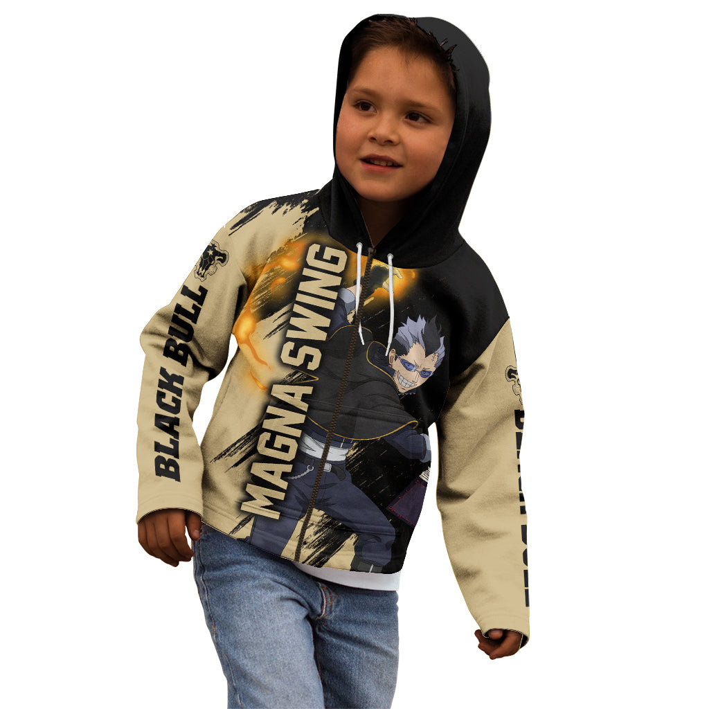 Black Bull Magna Swing Kid Hoodie Black Clover Anime