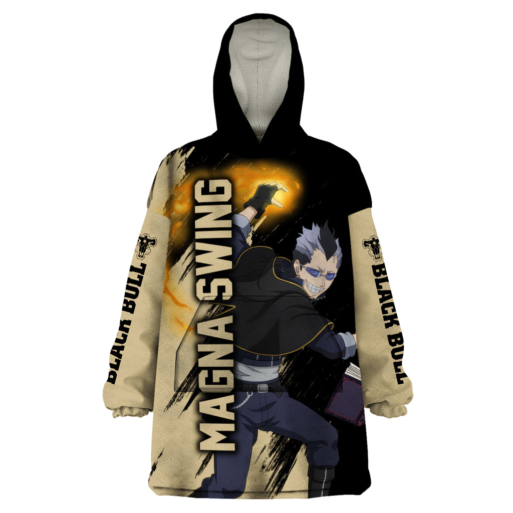 Black Bull Magna Swing Wearable Blanket Hoodie Black Clover Anime