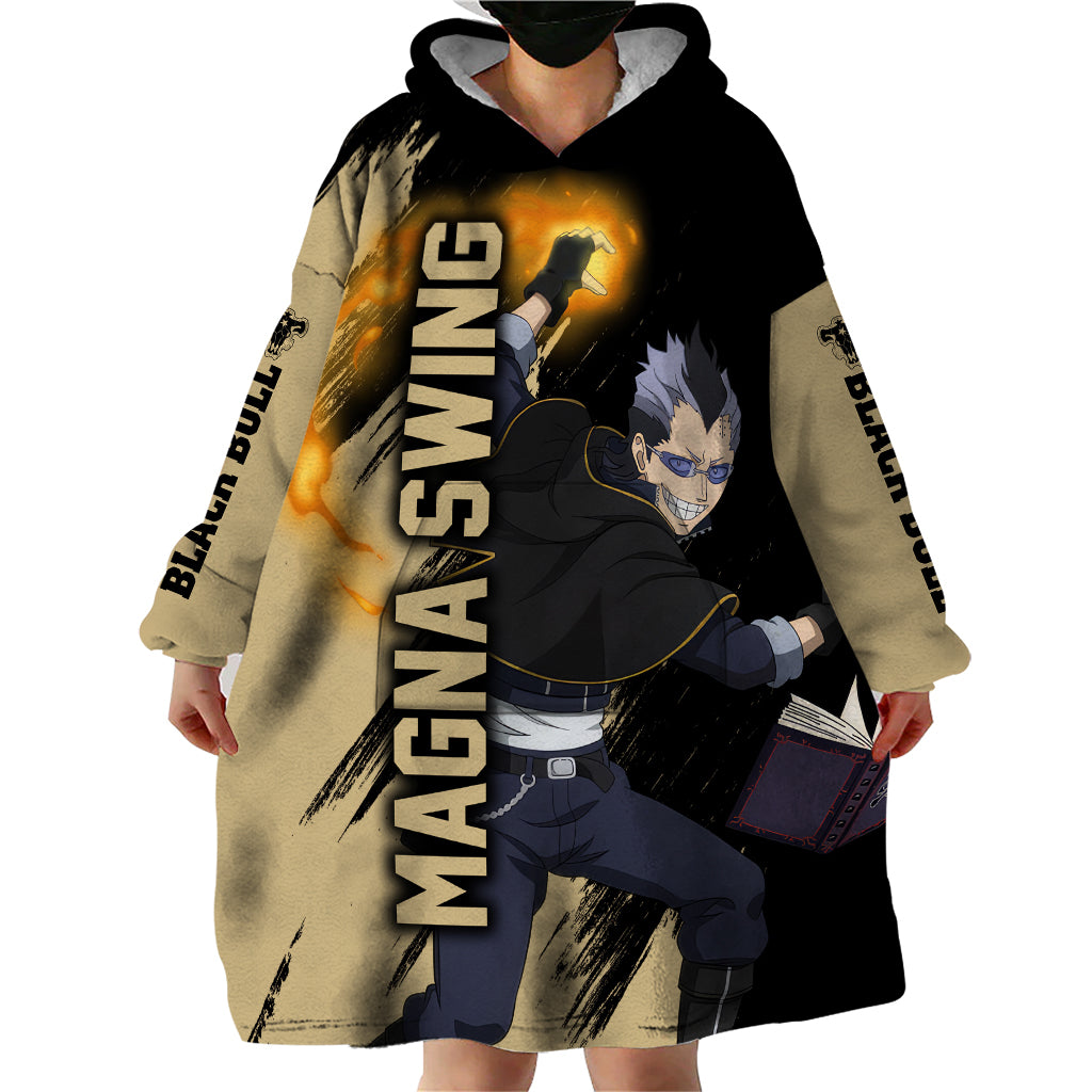 Black Bull Magna Swing Wearable Blanket Hoodie Black Clover Anime